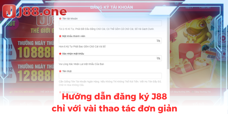 Hướng dẫn đăng ký J88 chỉ với vài thao tác đơn giản